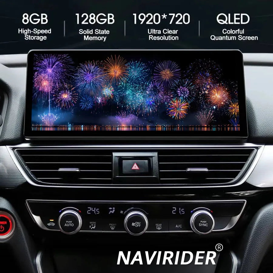 12.3inch Dual System Android Screen Carplay Stereo For Honda Accord10 2018-2022 Car Multim | AUTOKITSHOP