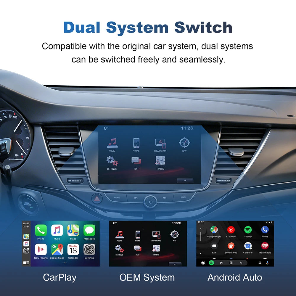 LEXXSON Wireless Carplay Android Auto Module For Opel Insignia Astra 2014-2018 8 inch Scre | AUTOKITSHOP