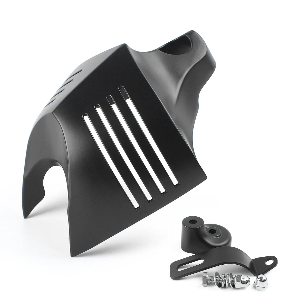 Motorcycle Black Big Twin Horn Cover Stock Cowbell Horns For Harley Dyna Softail Sportster Elect - Automotive LED Light