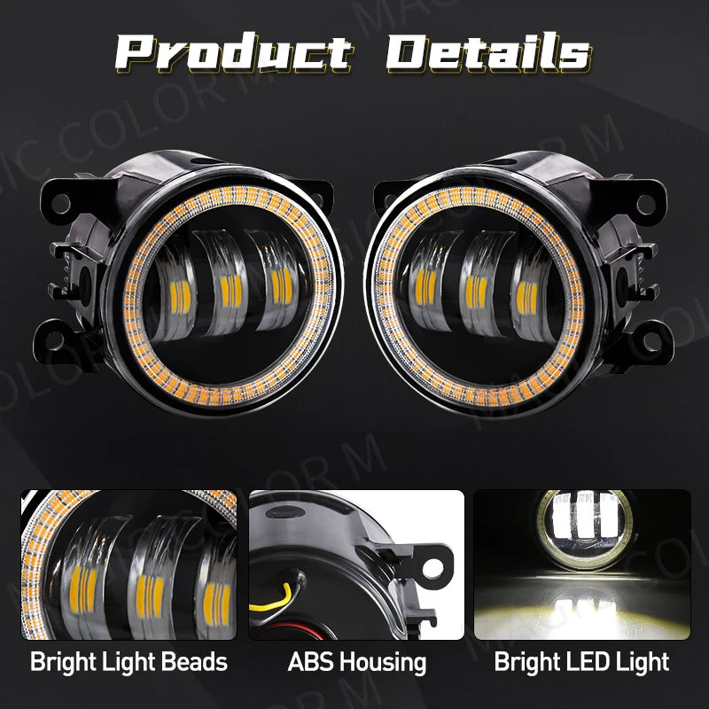 Angel Eye Fog Light For Ford Focus Fusion Fiesta Ranger C-Max Transit Tourneo EcoSport Edg | AUTOKITSHOP