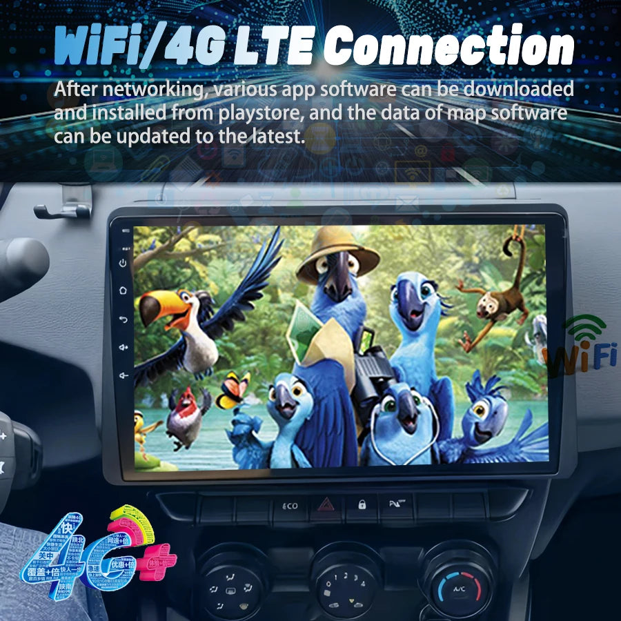 Android 14 Car Video Player GPS For Renault Duster HM 2 Arkana 1 2019-2023 Radio Tarago Mu