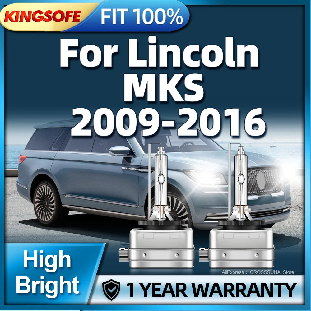 Super Vision D3S HID Xenon Headlight Bulb Car Light 6000K 35W For Lincoln MKS 2009 2010 20