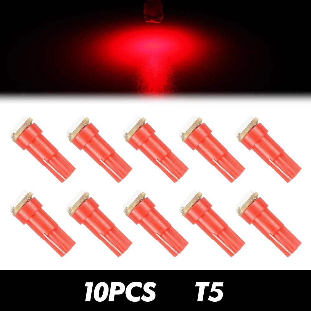 10-Piece LED Interior Light Kit for T5 - Canbus Error-Free Interior Bulbs