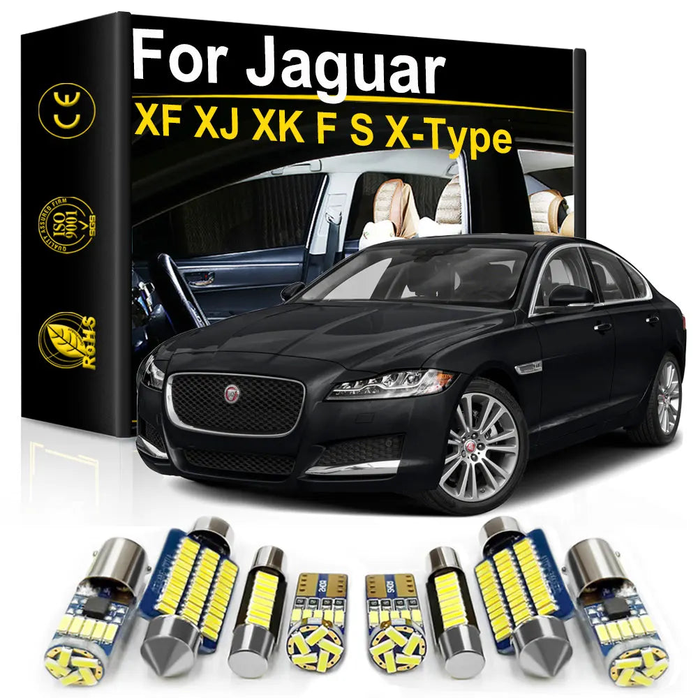 LED Interior Light Kit for Jaguar XF XJ XK F S X Type Pace - Canbus Error-Free Bulbs | AUTOKITSHOP