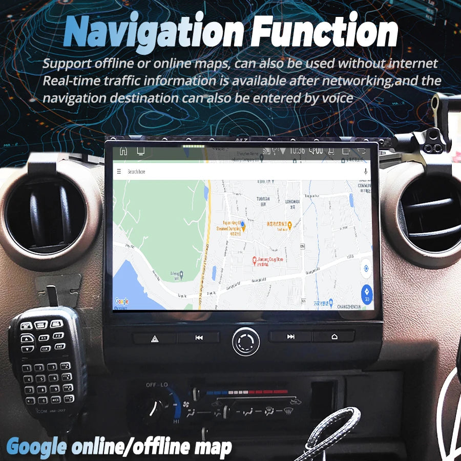 10.26inch For Toyota Cruiser 70 76 75 LC70 LC76 LC75 2008-2023 Android Screen Multimedia P