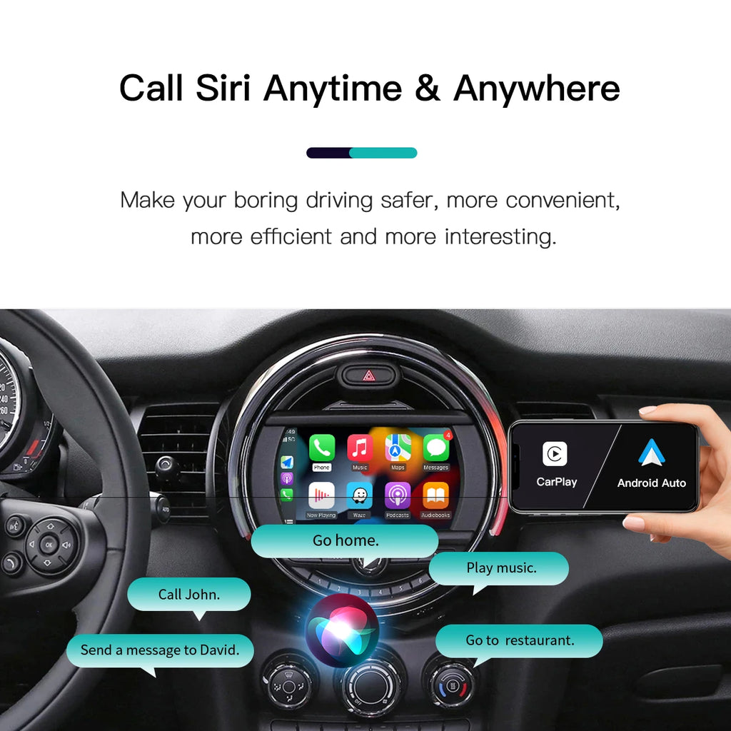 Wireless CarPlay Android Auto for Mini R55 R56 R57 R58 R60 R61 F54 F55 F56 Clubman Country