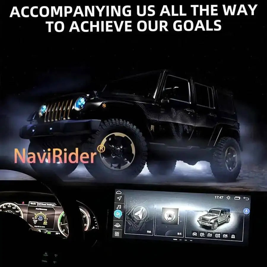 12.3inch Map Multiple Colorful UI High Definition Display Liunx Car LCD Instrument For Jee