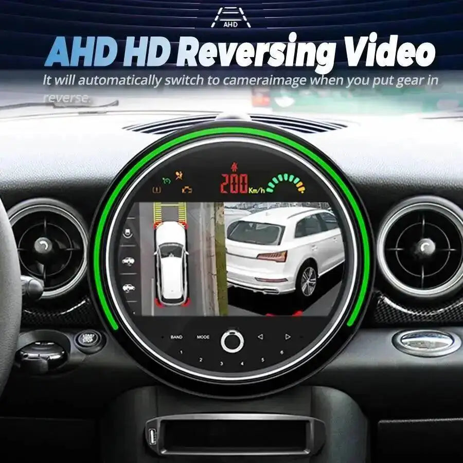 7 Inch Car Radio Multimedia Android 14 Screen For BMW Mini R56 R60 2007-2016 256GB Navigat