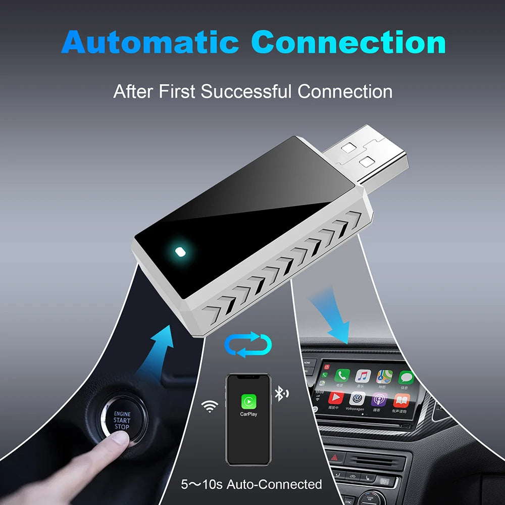 LEXXSON 2in1 Wireless CarPlay AI Mini Box Android Auto Plug&Play Automatic Connection Comp | AUTOKITSHOP
