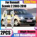 2X 25000LM 130W H1 High Beam Canbus LED Headlight 6000K White 12V For Renault Scenic 2 200