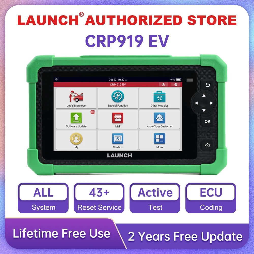 LAUNCH X431 CRP919 EV New Energy Car Diagnostic Tools CAN FD DOIP OBD Scanner All System 4 | AUTOKITSHOP