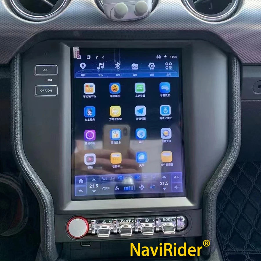 For Ford Mustang 2015 2016 2020 WiFi Car Android 15 Screen Navigation GPS Radio Stereo Mul