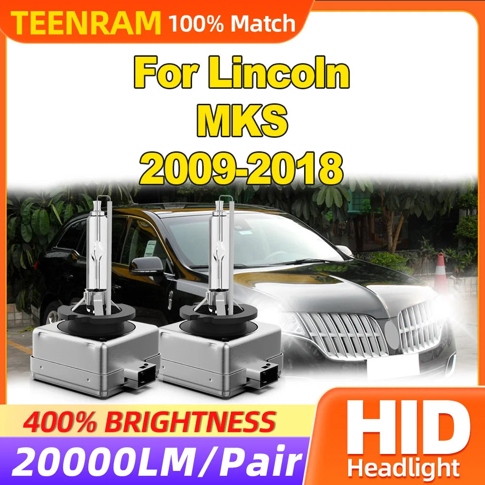 20000LM Auto Lights 35W HID Xenon Headlight Bulbs 12V Car Headlamp 6000K For Lincoln MKS 2