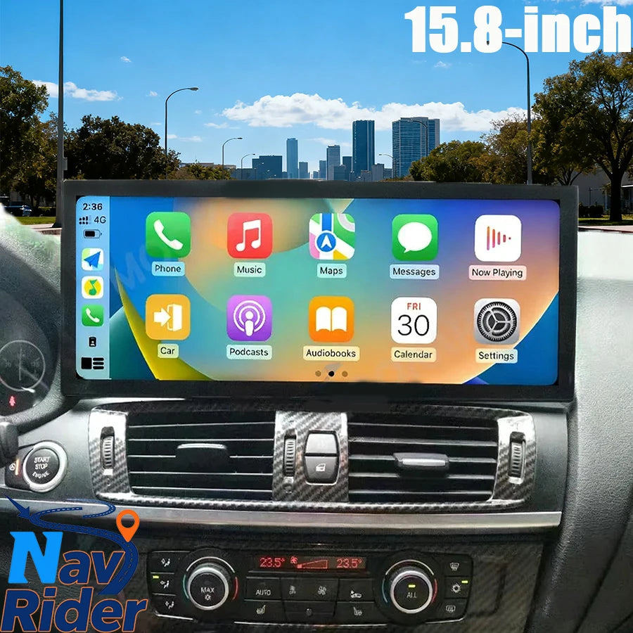 Wireless CarPlay 15.8" For BMW X3 F25 X4 2011-2013 Android Auto Navigation GPS Car Multime