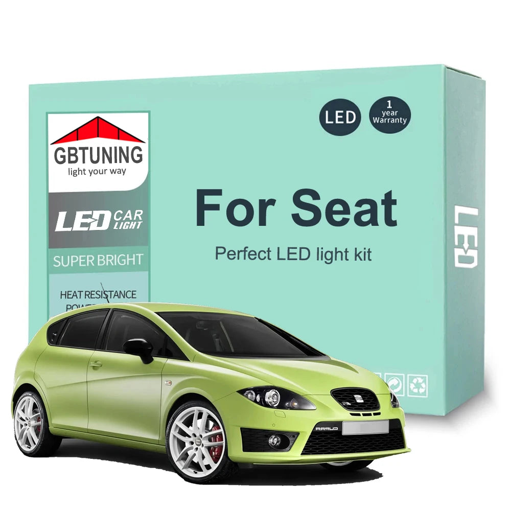 LED Interior Light Kit for Seat Leon 1M 1P 5F Ibiza 6L 6J 6P Ateca Arona Exeo ST Altea Mii Toledo Alhambra Cordoba Ca...
