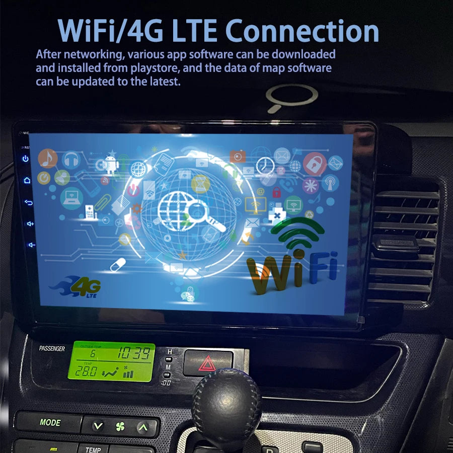 360 Camera Carplay Android 14 Car Multimedia Player For Toyota Wish XE10 2003 - 2009 GPS R