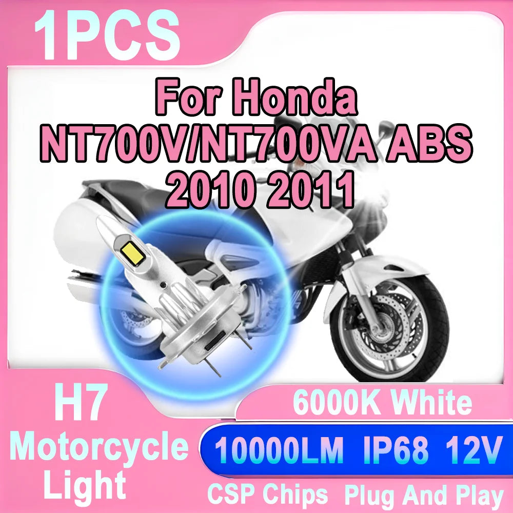 Motorcycle Led Light Led Headlight 12V H7 10000LM Canbus Error Free Plug And Play For Hond