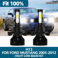 LED Headlight H13 9008 Car Light 6000K High Low Beam Bulbs Kit For Ford Mustang 2005 2006