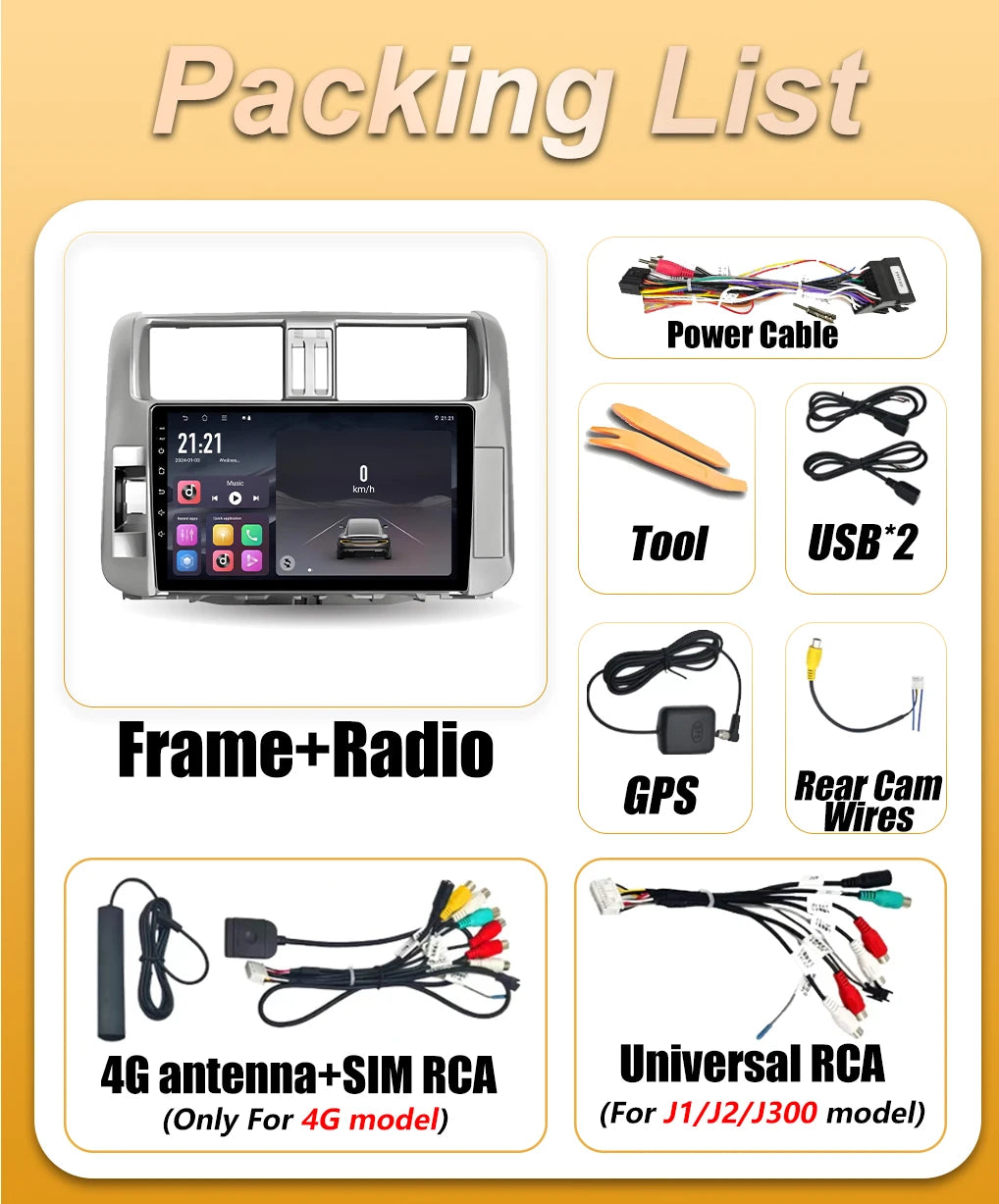 Android 16 Car Radio For Toyota Land Cruiser Prado 150 2009 2010 2011 2012 2013 Carplay Vi | AUTOKITSHOP