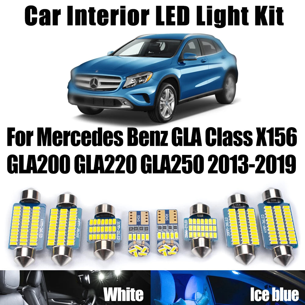 Canbus LED Interior Door Trunk Light Kit For Mercedes Benz GLA Class X156 GLA200 GLA220 GL