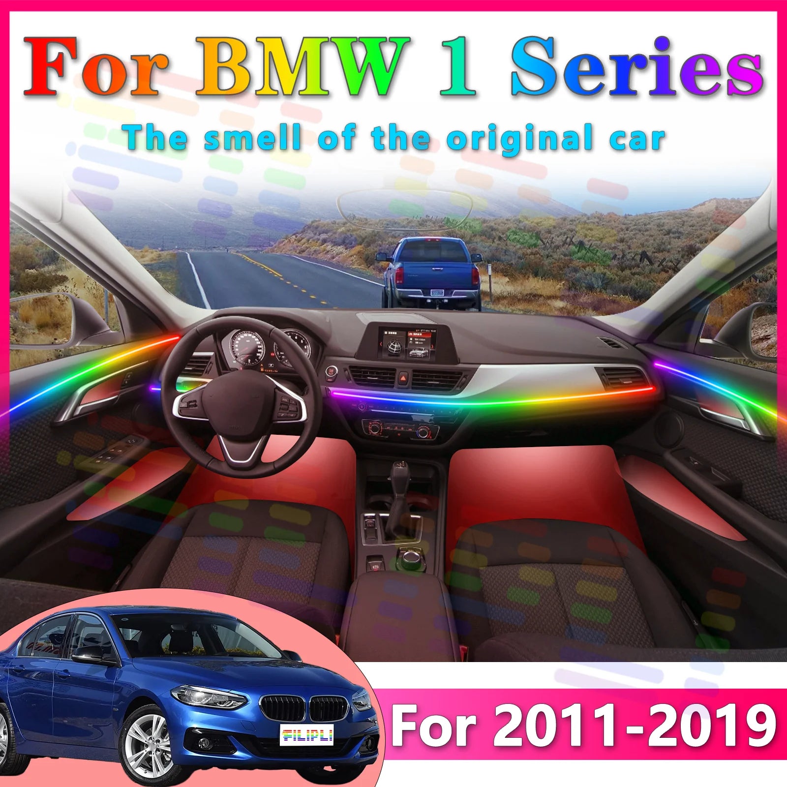 RGB - Ambient Light - for BMW F40 F70 - App Control - Car Interior Lighting | AUTOKITSHOP