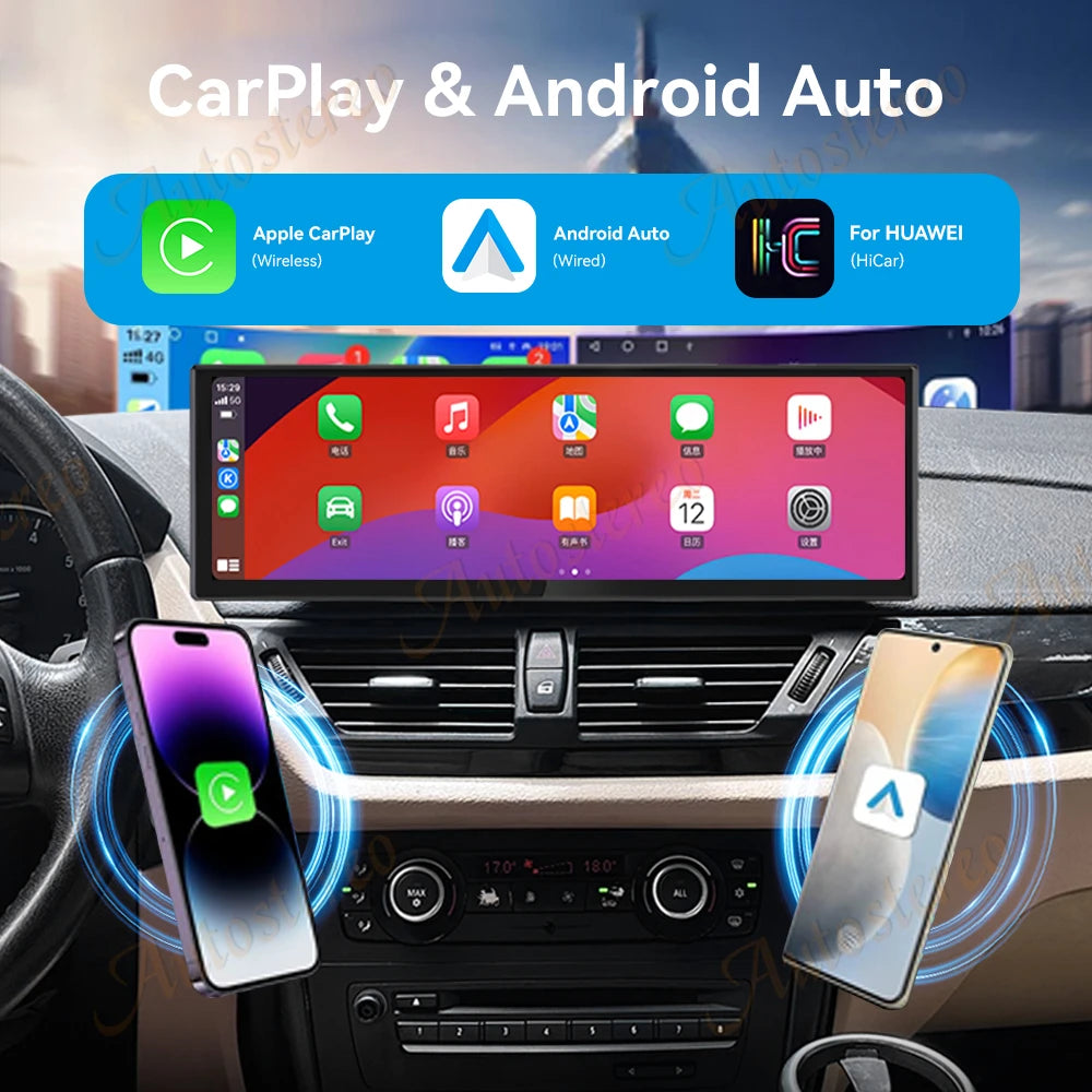 ID8 14.9 Inch Android 14 Carplay For BMW X1 E84 2009-2015 Car Multimedia Player GPS Naviga