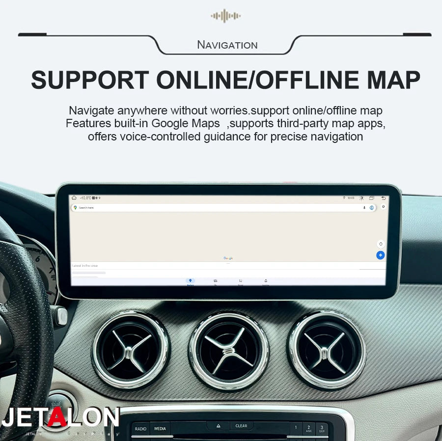 14.9inch Car Radio Carplay For Benz A GLA CLA W176 X156 C117 X117 2013-2018 Android Auto G