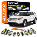 ZITWO 12Pcs LED Interior Dome Map Light Kit For Ford Explorer 2012 2013 2014 2015 2016 2017 2018 - Canbus LED Car Light
