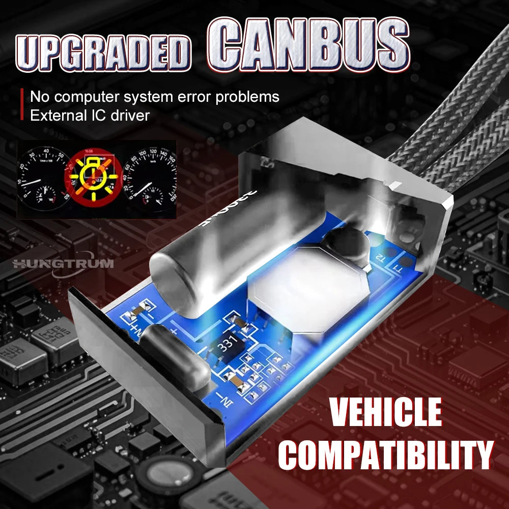 H7 H4 LED Headlight H11 H1 9005 9006 HB4 LED Headlamp High Power Auto Lights CANBUS With F
