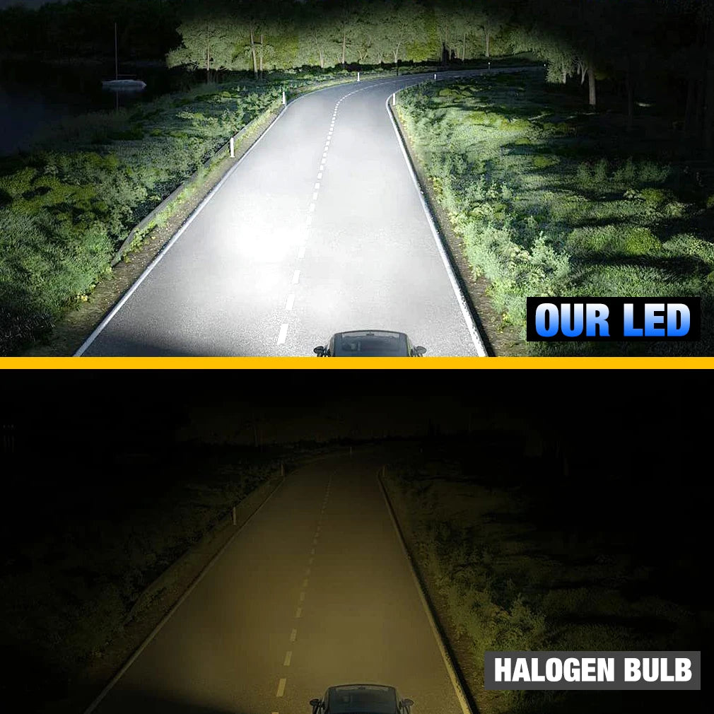 S&D H1 H3 LED Headlight Bulbs Canbus High Power LED Auto Light 30000LM 100W Mini Size Focu