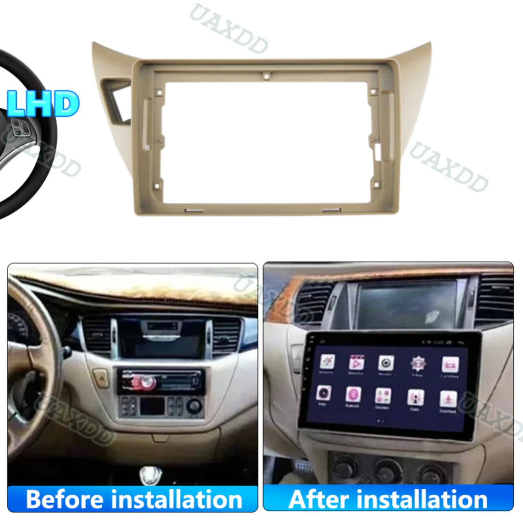 9 Inch Car Frame video Fascia Adapter For Mitsubishi Lancer GLX 2001-2007 Android Radio Da