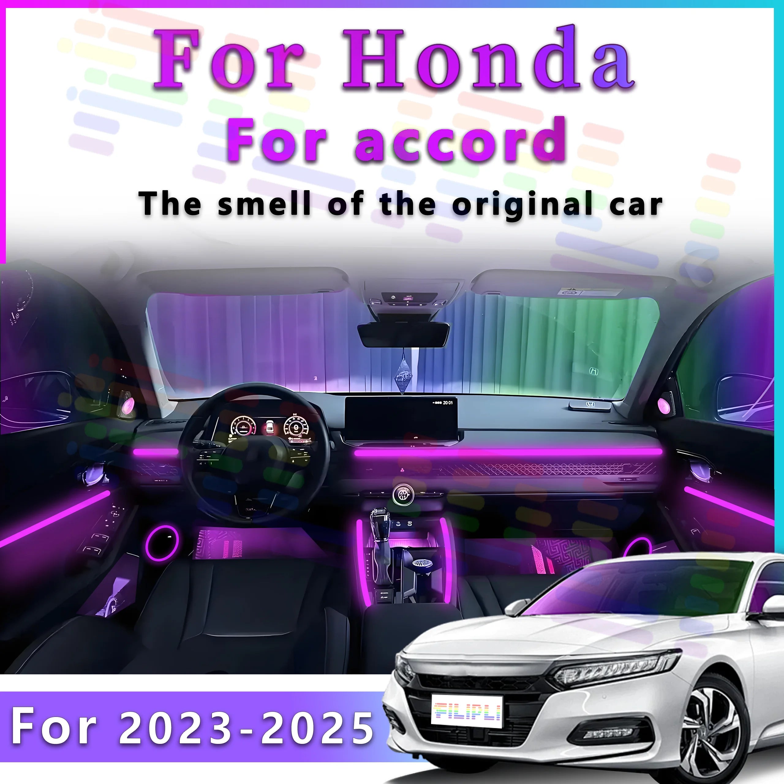 RGB - Ambient Light - for Honda Accord - App Control - Car Interior Lighting | AUTOKITSHOP