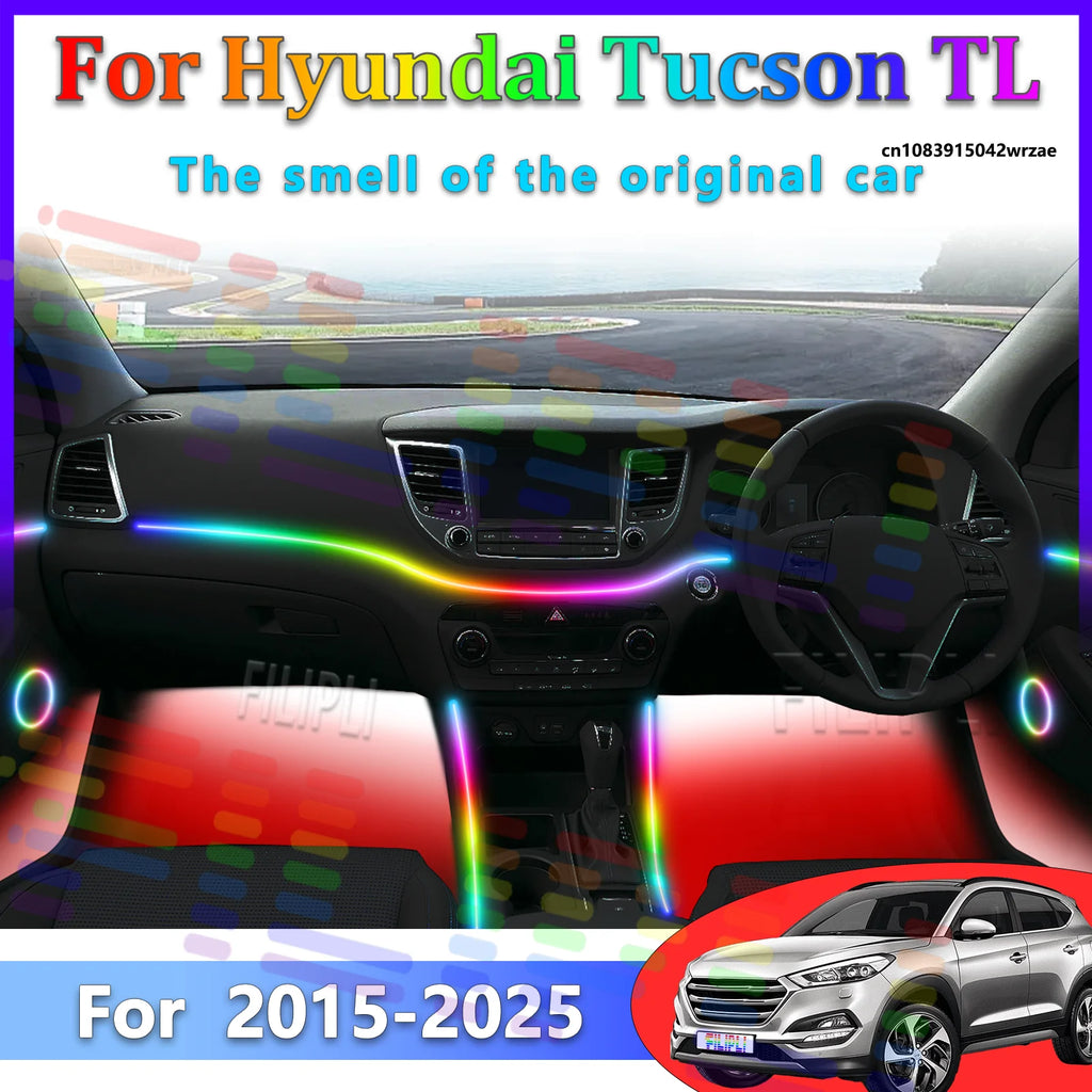 64 RGB - Neon Strip - for Hyundai - App Control - Car Interior Lighting | AUTOKITSHOP