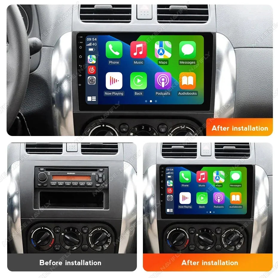 Android 14 Car Radio for Suzuki SX4 2006-2013 Fiat Sedici 2005-2014 Carplay Audio GPS Navi | AUTOKITSHOP