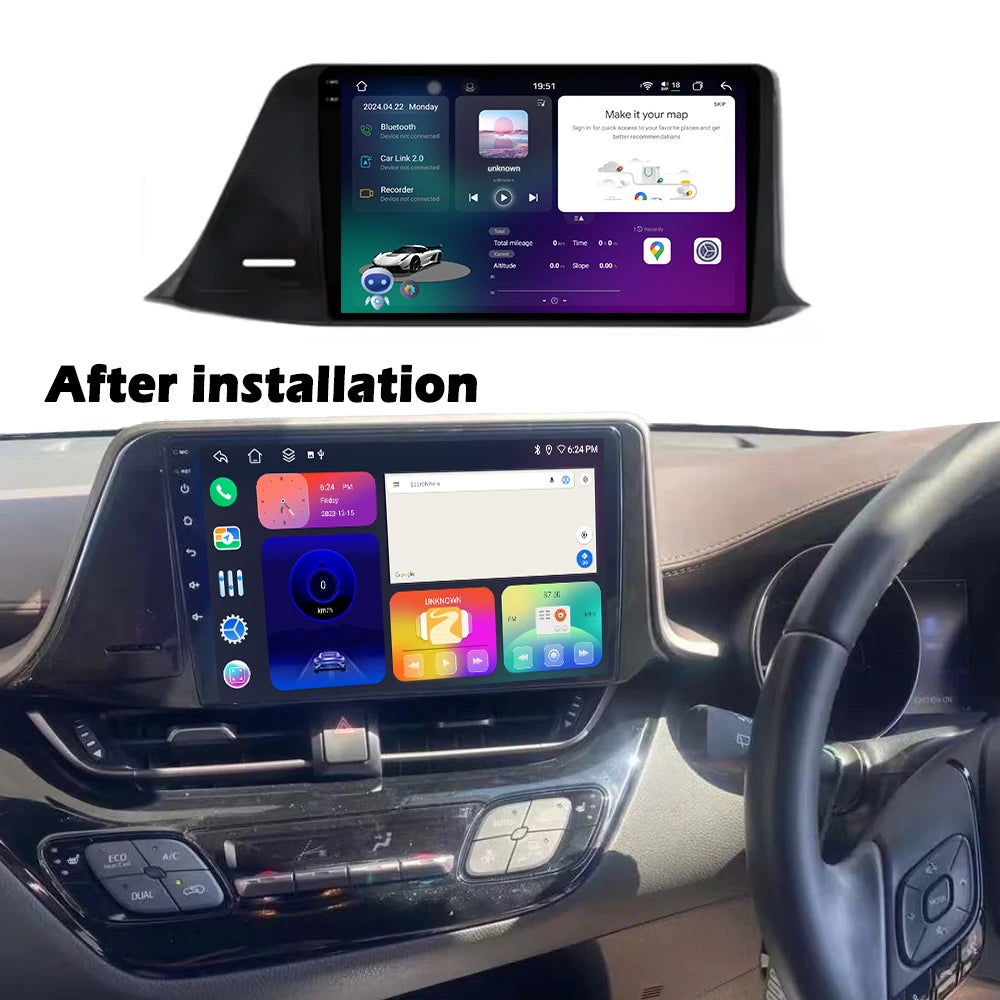9 inch RHD For Toyota C-HR CHR 2016-2020 Car Radio Multimedia Video Player Navigation GPS
