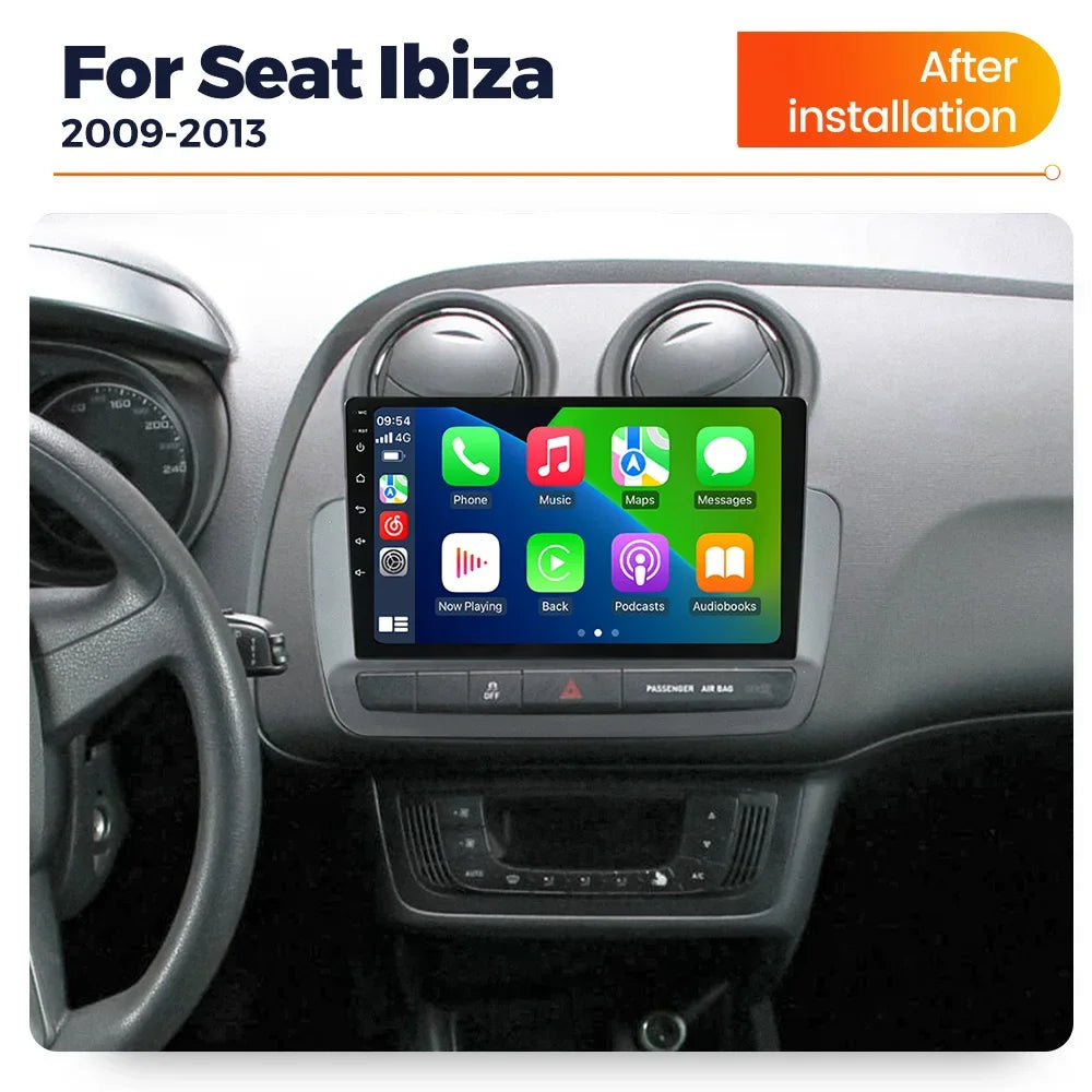 Android 2 DIN Car Radio for Seat Ibiza 2012 - 2015 Wireless CarPlay Auto Multimedia Video  | AUTOKITSHOP