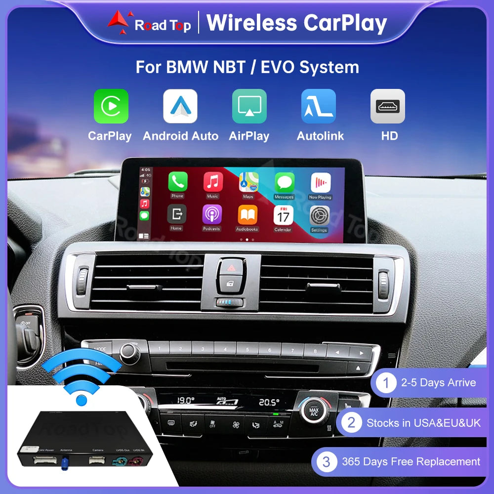 Wireless CarPlay for BMW Series 1 2 3 4 5 6 7 Series X1 X3 X4 X5 X6 MINI F56 F15 F16 F25 F