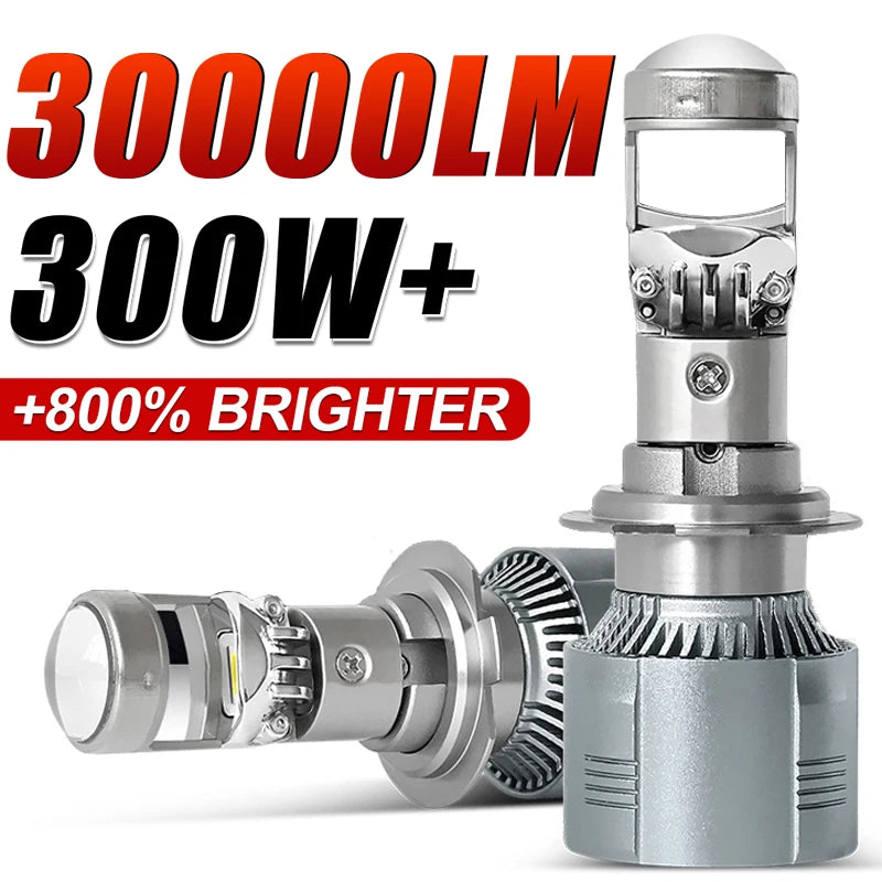 BI Led Projector Lens Bulb H4 H7 HB3 H11 9005 9006 HB4 Car Headlight Canbus Lamp High Powe