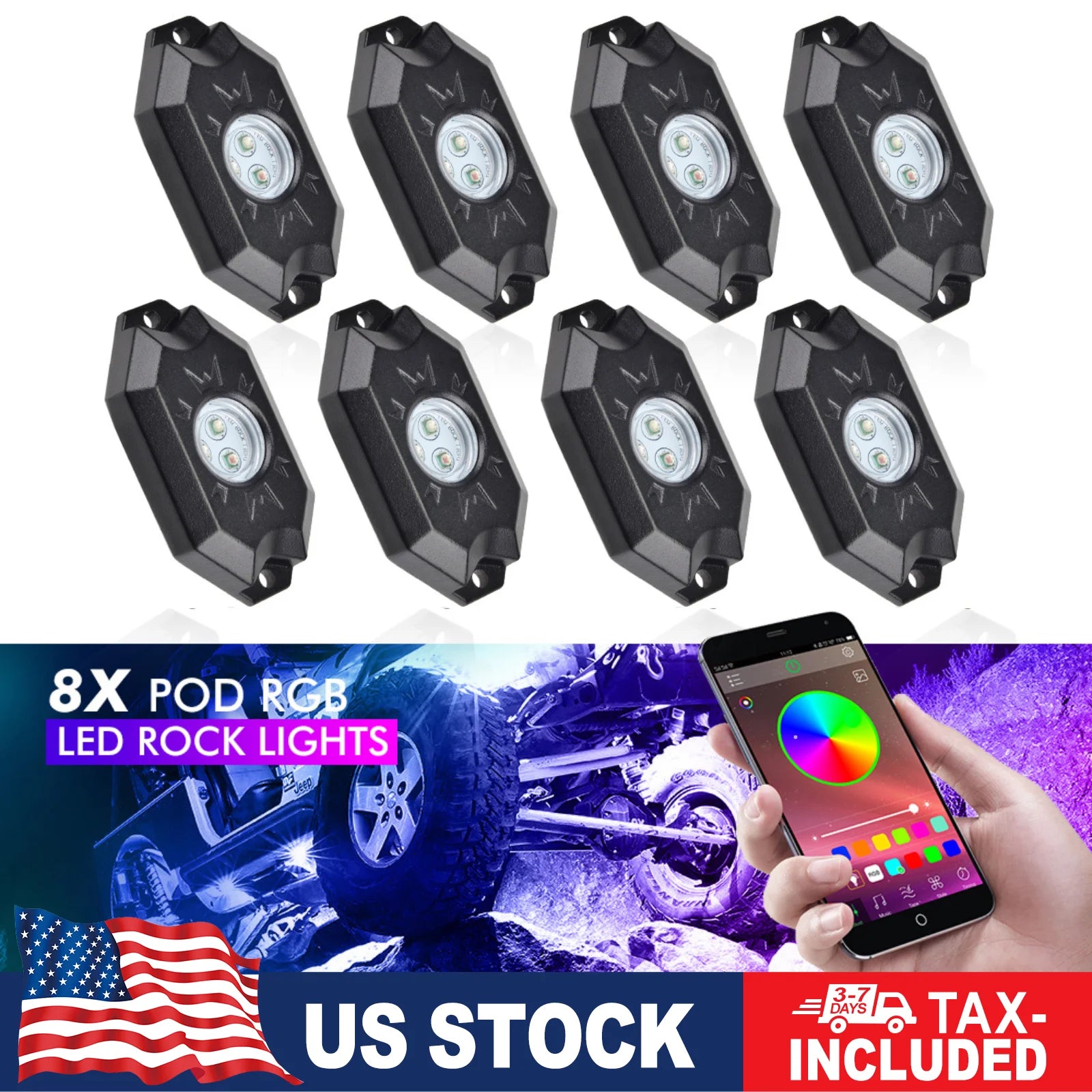 RGB - Ambient Light - for Jeep - App Control - Car Interior Lighting