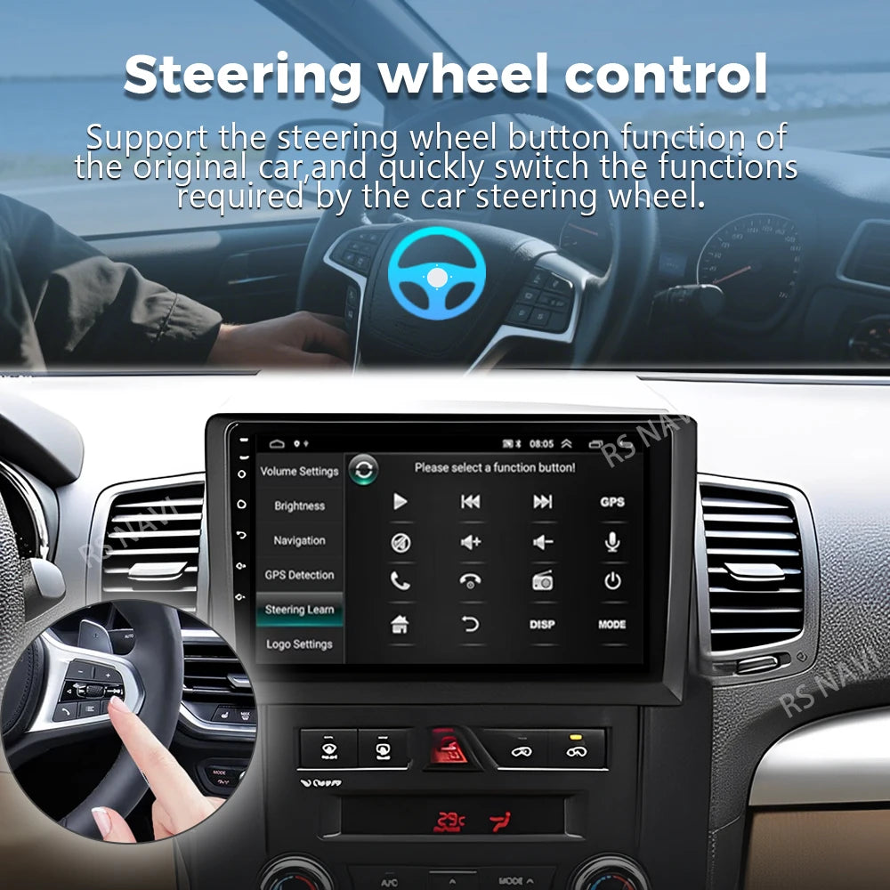 Android 16 For Kia Sorento 2 XM 2009 - 2012 2K QLED Android Car Radio Multimedia Video Pla