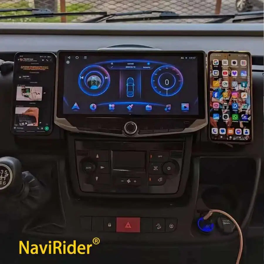 For Fiat Ducato Peugeot Boxer Citroen Jumper 2006 -2022 2K QLED Android 14 Car Radio Multi
