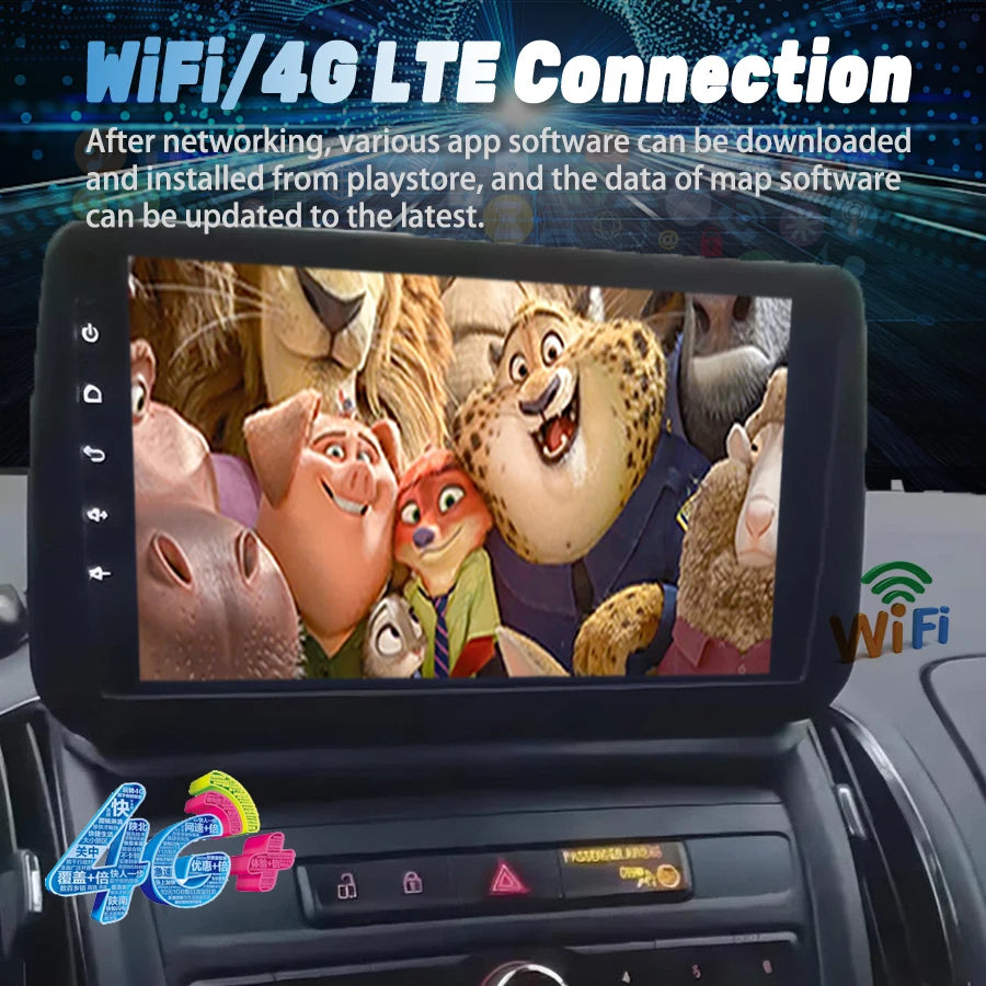 9inch Android Multimedia Video Player For Opel Zafira Tourer C 2014-2024 Car Stereo GPS Ca