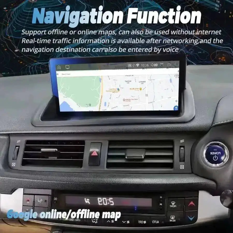 navirider BT RHD built-in 360 auto Carplay Stereo Navi For Lexus CT CT200 CT200h 2011-2019