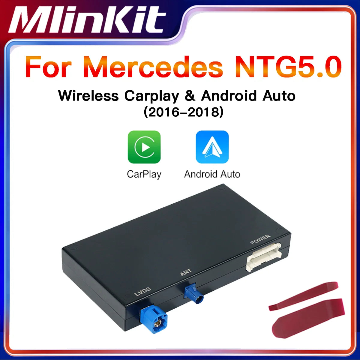 Wireless Carplay Module Android Auto Adapter for Mercedes Benz A B C S GL W176 W246 W205 W