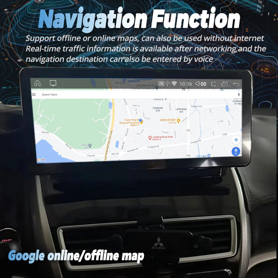 12.3inch For Mitsubishi Eclipse Cross 2018-2021 Android 14 Car Radio Navi GPS Multimedia P