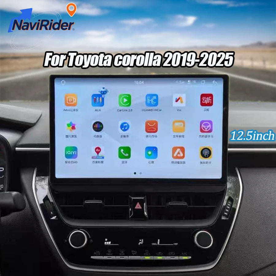12.5“ Android 15 Radio Screen For Toyota Corolla 2019-2025 HeadUnit Multimedia Stereo Auto