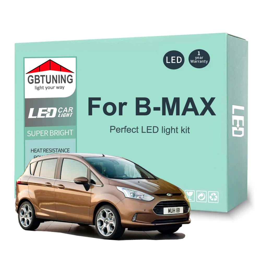 11-Piece LED Interior Light Kit for Ford B-MAX B MAX BMAX - Canbus Error-Free Bulbs | AUTOKITSHOP