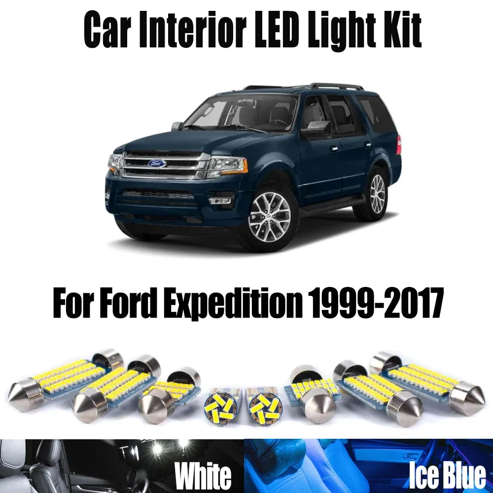 LED Interior Light Kit for Ford Expedition 1999-2015 - Canbus Dome Map Door Trunk Bulbs | AUTOKITSHOP