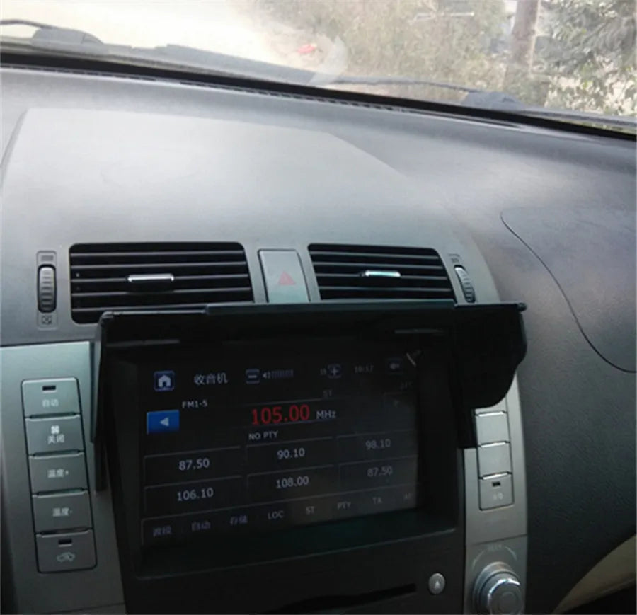 Universal Car GPS Navigation Light Cover Barrier GPS Navigator Sun Visor Sunshade Hood Wid