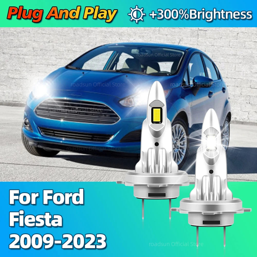 Led Canbus Car Light Headlight 6000K CSP Chip Auto Headlamp For Ford Fiesta 2009 2010 2011